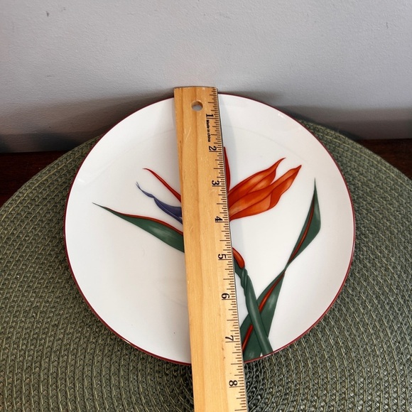 Fitz and Floyd  " Bird of Paradise" 7 1/2" Salad Plate, '80s Pristine Condition. - Picture 4 of 4